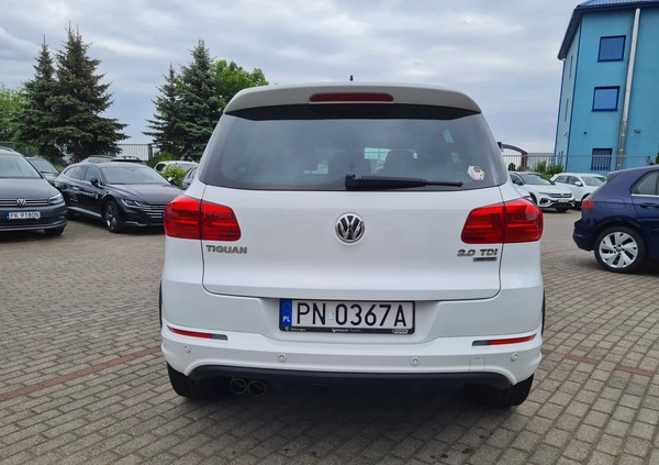 Volkswagen Tiguan cena 74999 przebieg: 128000, rok produkcji 2014 z Dobrodzień małe 37